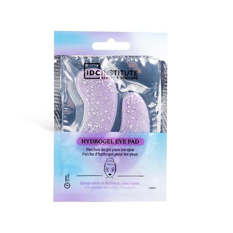 Parches hidratantes de gel con purpurina lila para ojos-IDC-56149-IDC Institute