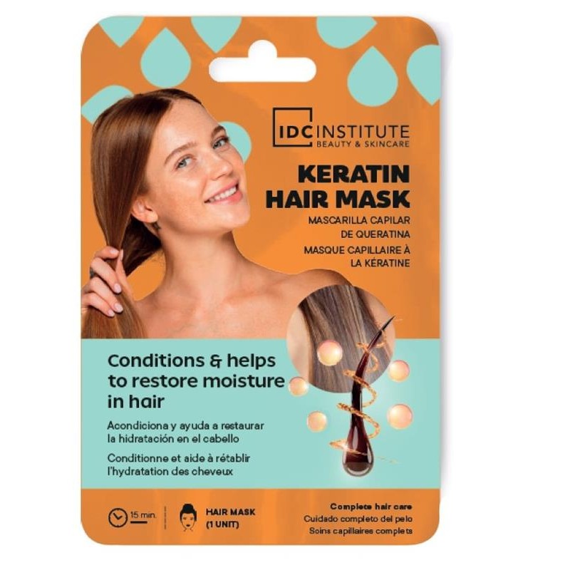 Mascarilla capilar hidratante Keratina-IDC-11127-IDC INSTITUTE