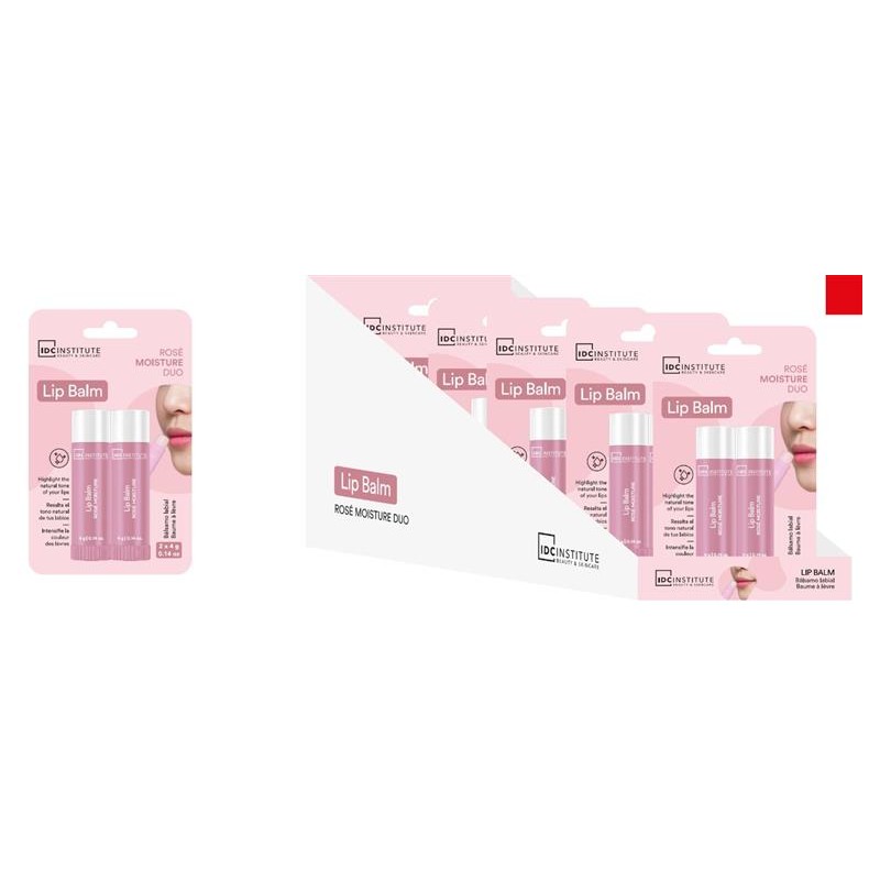 Duo bálsamo labial Rosé-IDC-42102-IDC INSTITUTE