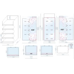 AQC Fragances expositor generico cartón vacio-MS-306004D