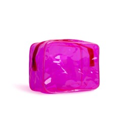 Neceser neon transparente-IDC-80095-IDC INSTITUTE