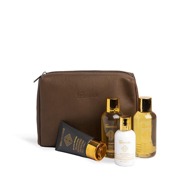 Set regalo de baño masculino en neceser-IDC-91035-IDC INSTITUTE