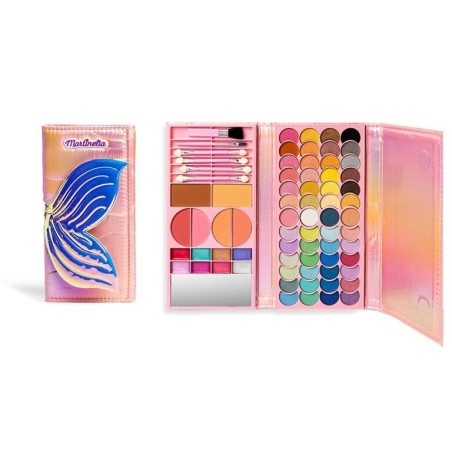 Megapaleta de sombras de ojos infantiles  holográgica 3d sirenas-MA-12112-MARTINELIA