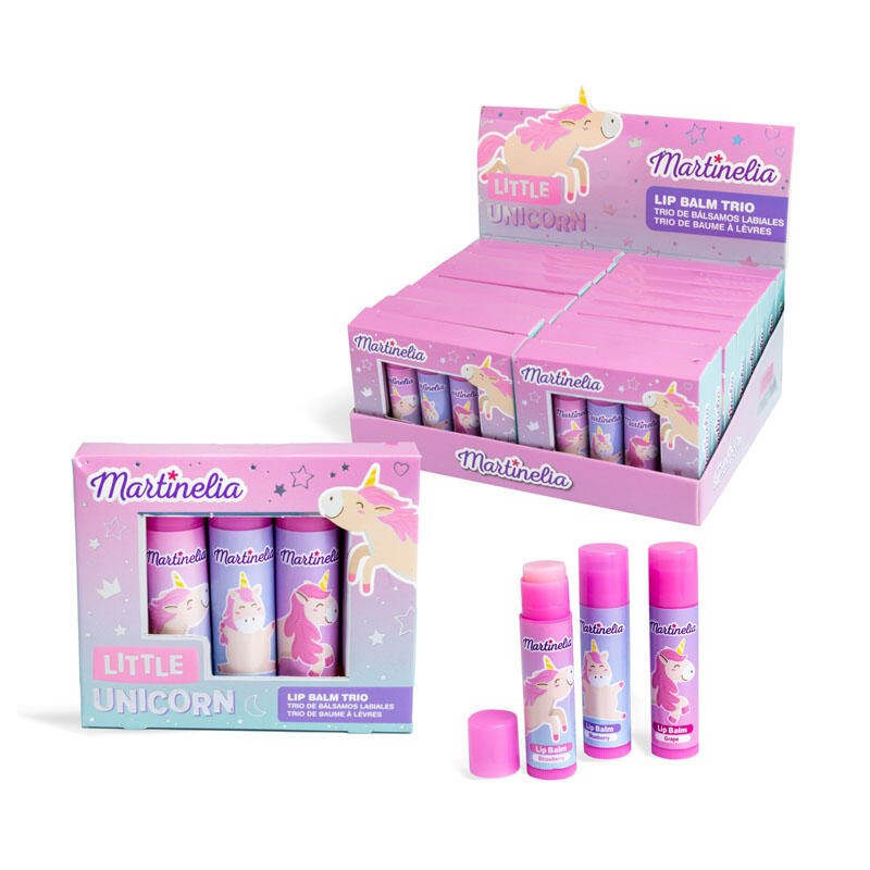 Trío bálsamos Labiales Little Unicorn-CMA-12086-Martinelia