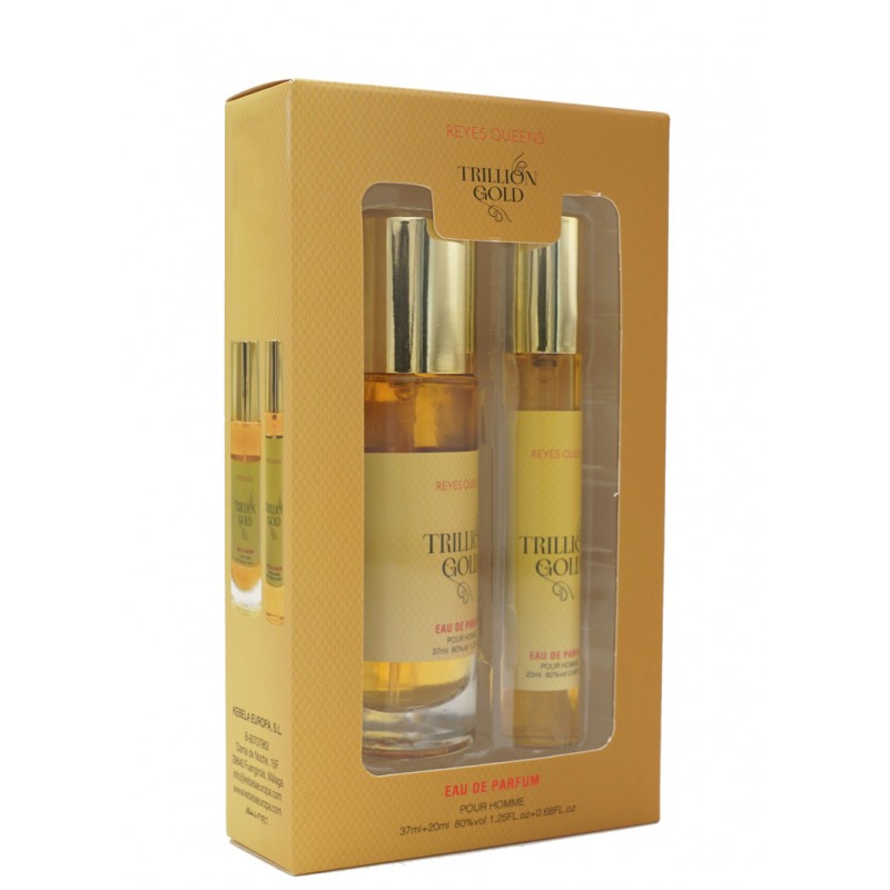 Estuche regalo Trillion Gold 37 ml + 20 ml-RQ-RM001-Reyes Queens