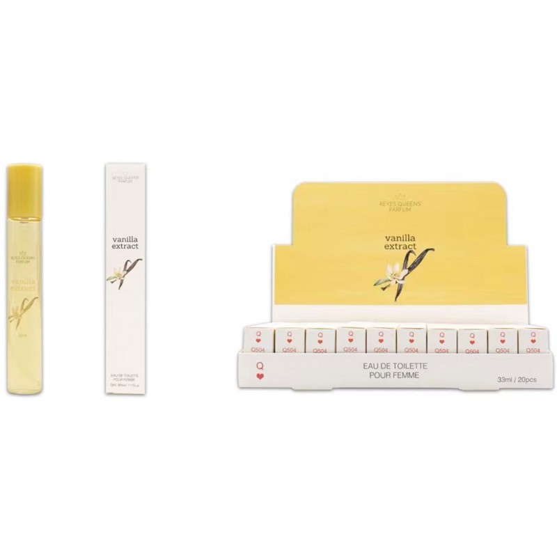 Vanilla Extract agua de colonia 33 ml -RQ-Q504-Reyes Queens
