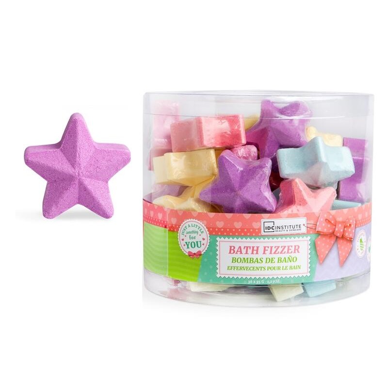 Bombas de baño forma estrella colores variados  5 cm 35g-IDC-40670-IDC INSTITUTE