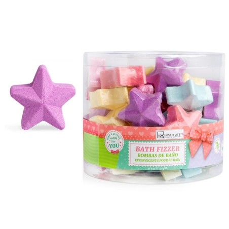 Bombas de baño forma estrella colores variados  5 cm 35g-IDC-40670-IDC INSTITUTE