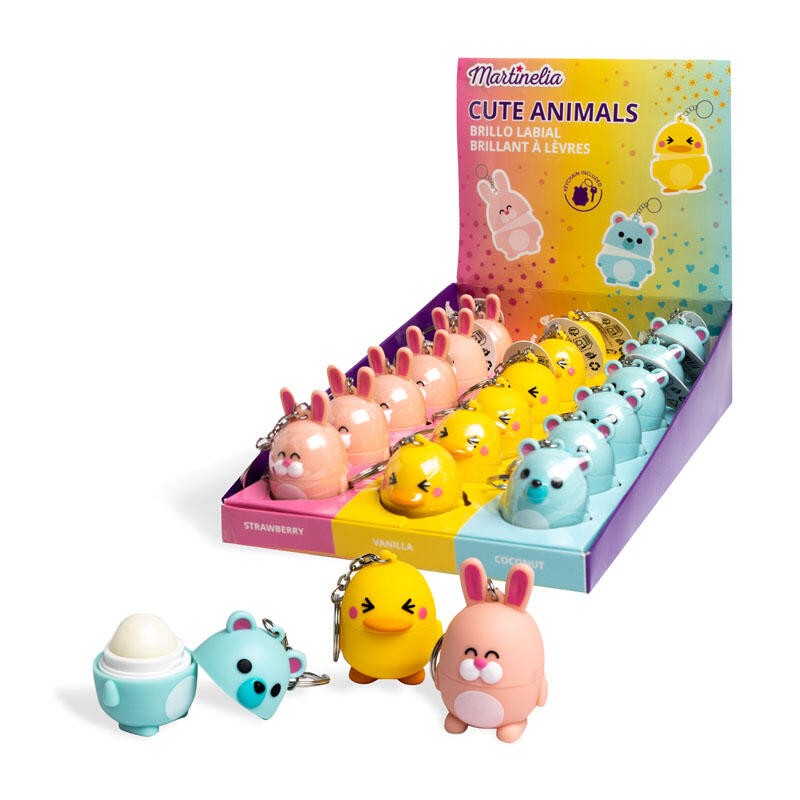 Brillo de labios en llavero animalitos-MA-68141-MARTINELIA