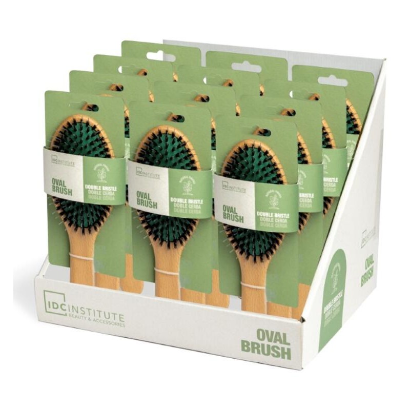 Cepillo oval doble cerda fibras naturales-IDC-35125-IDC INSTITUTE