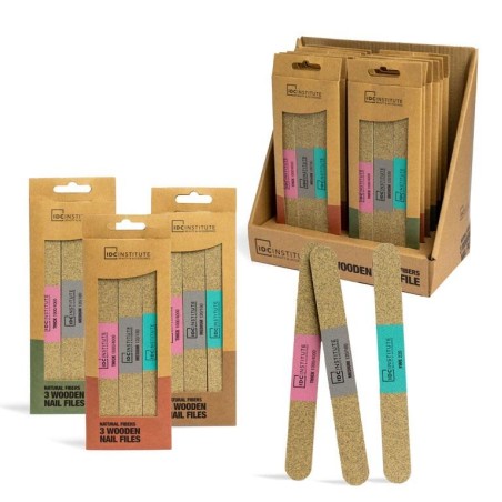 Pack tres limas de uñas fibras natutrales-CIDC-35130-IDC INSTITUTE