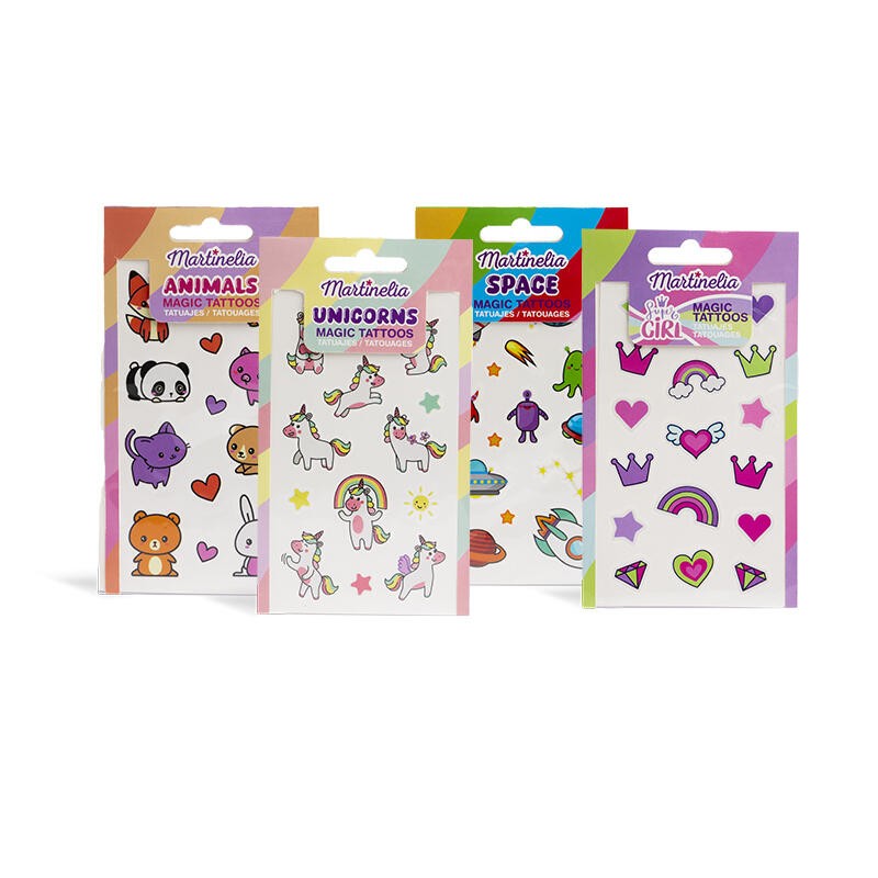 Set de tatuajes temporales para niños World magic-MA-12070-Martinelia