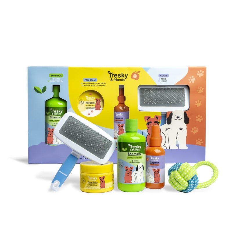 Pack regalo mascotas deluxe 5 piezas-IDC-68147-Tresky & Friends