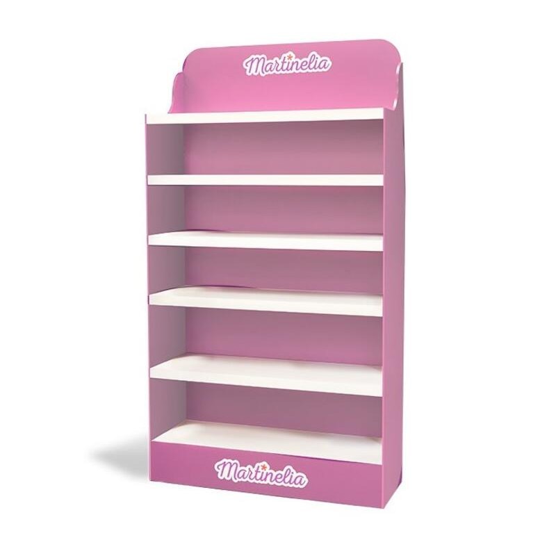 Expositor móvil Martinelia madera rosa vacío-MA-305700M-Martinelia