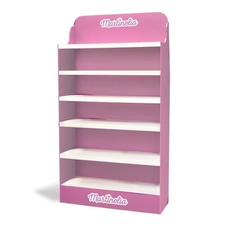 Expositor móvil Martinelia madera rosa vacío-MA-305700M-Martinelia