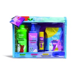 Set de baño mascotas en pack regalo 4 piezas-IDC-42182-Tresky & Friends