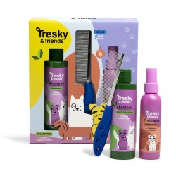 Set de baño mascotas en pack regalo 3 piezas-IDC-42181-Tresky & Friends
