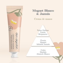 Crema de manos muget blanco & jazmín don algodón 40 ml-CDA-10100508-Don Algodón