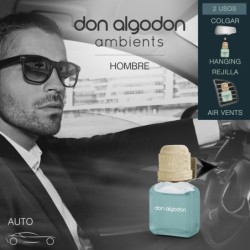 Perfumador coche don algodón ambients hombre sandalo & ambar-DA-10100338-Don Algodón