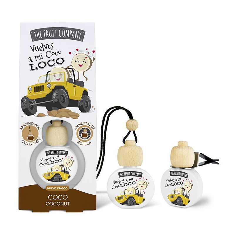 Ambientador coche colgante c/pinza coco the fruit company-TFC-10130012-The Fruit Company