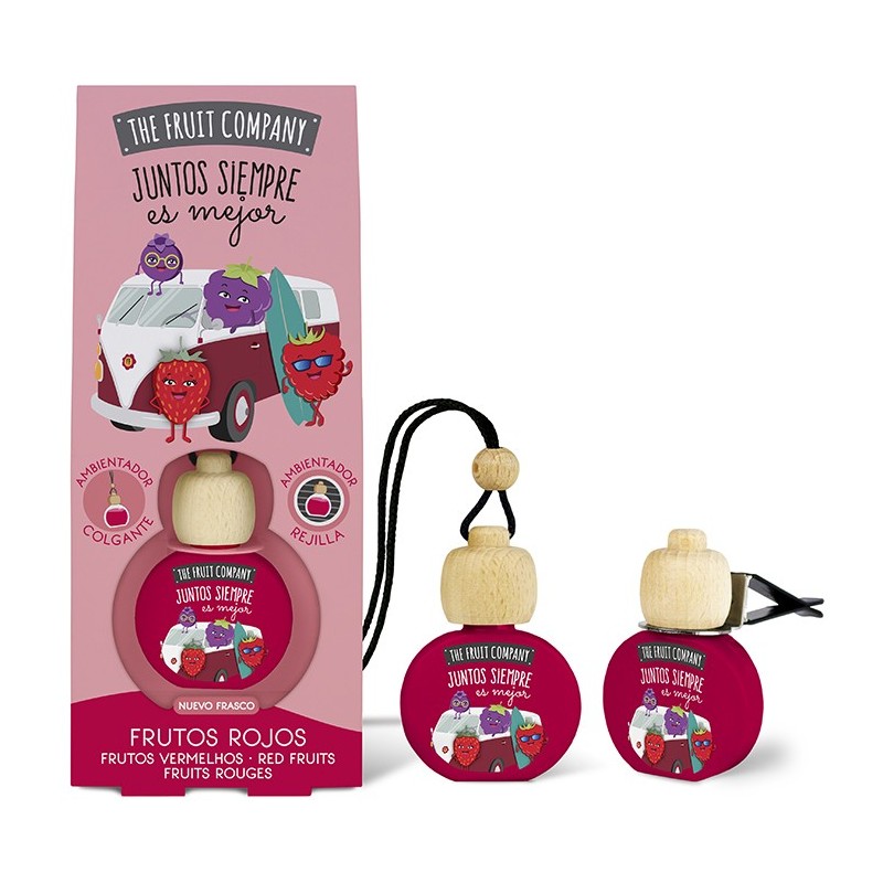 Ambientador coche colgante c/pinza frutos rojos the fruit company-TFC-10130017-The Fruit Company