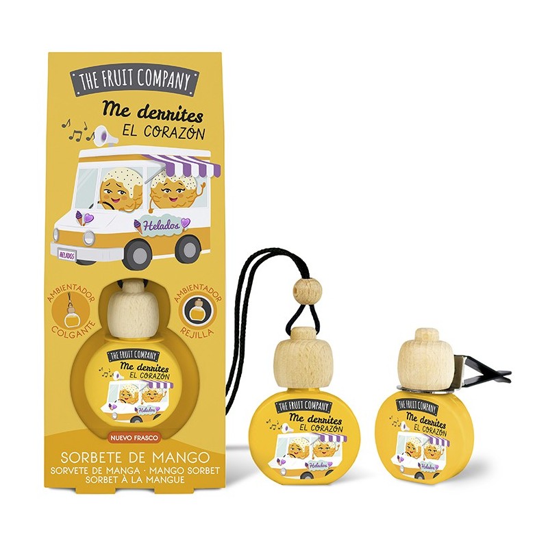 Ambientador coche colgante c/pinza mango the fruit company-TFC-10130015-The Fruit Company