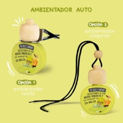 Ambientador coche colgante c/pinza melón the fruit company-TFC-10130021-The Fruit Company