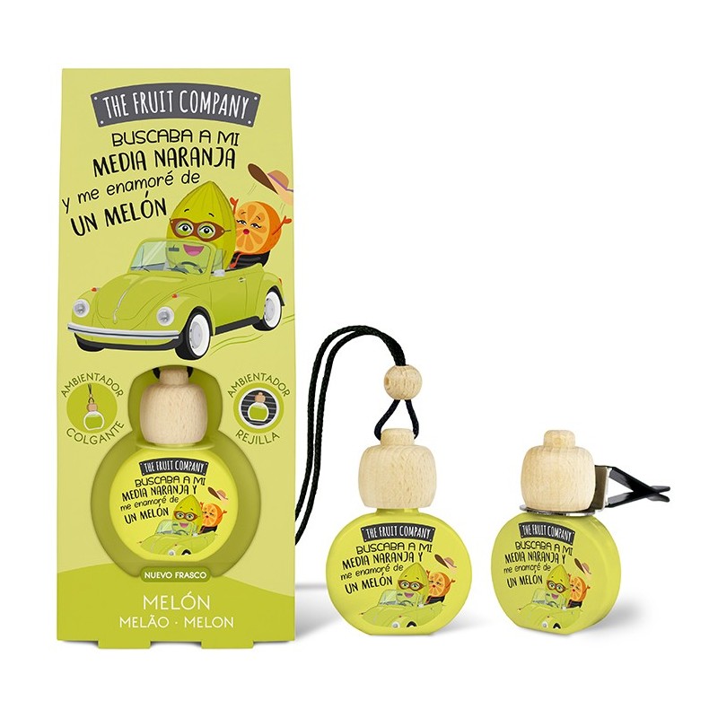Ambientador coche colgante c/pinza melón the fruit company-TFC-10130021-The Fruit Company