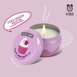 Vela perfumada lata fresa nata the fruit company en caja expositora-TFC-10230013-The Fruit Company