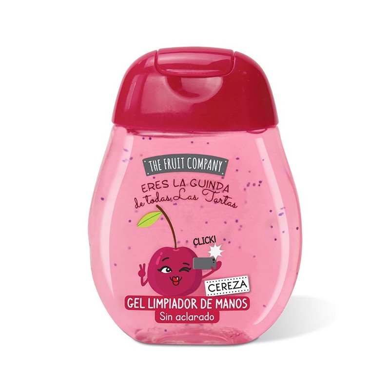 Gel de manos higiénico sin aclarado manos cereza the fruit company 45 ml-TFC-10350004-The Fruit Company
