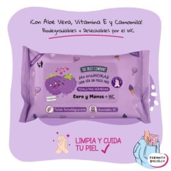 Toallitas humedas moras manos cara + wc 15uds the fruit company-CTFC-10510053-The Fruit Company