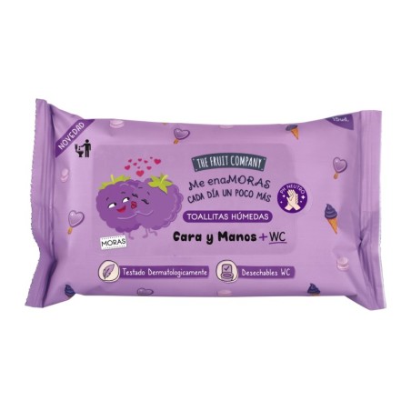 Toallitas humedas moras manos cara + wc 15uds the fruit company-CTFC-10510053-The Fruit Company