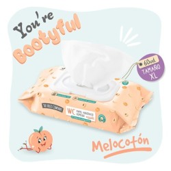 Papel higienico húmedo wc xl 60uds melocotón the fruit company-CTFC-10630075-The Fruit Company