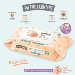 Papel higienico húmedo wc xl 60uds melocotón the fruit company-CTFC-10630075-The Fruit Company