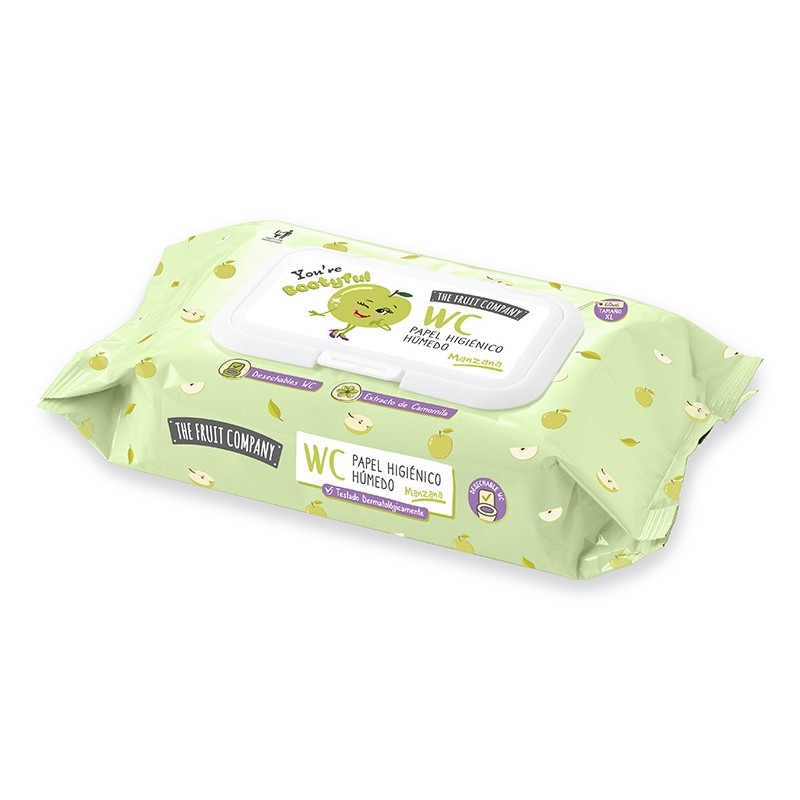 Papel higienico húmedo wc xl 60uds manzana the fruit company-CTFC-10630020-The Fruit Company