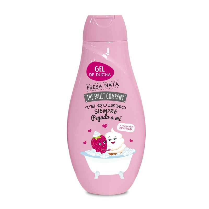 Gel de ducha fresa nata 600ml the fruit company-CTFC-10660013-The Fruit Company