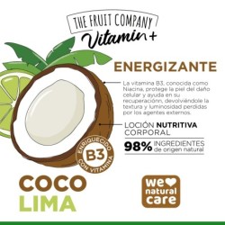 Loción corporal coco-lima energizante-98% natural 200ml vitamin+ -CTFC-10650012-The Fruit Company