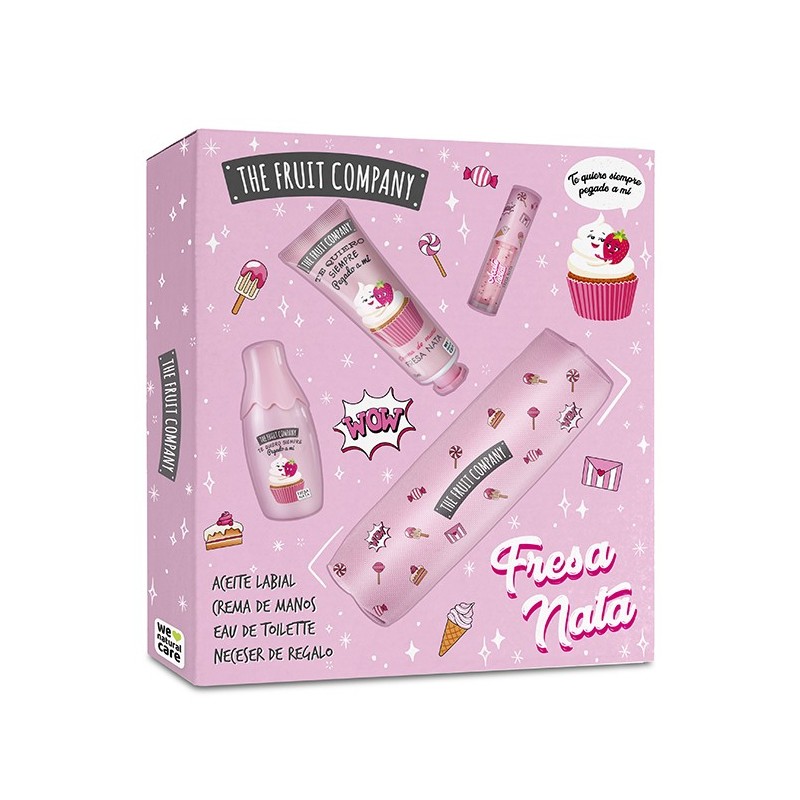 Set regalo the fruit company fresa nata (colonia + crema manos + lip oil + estuche)-CTFC-25520013-The Fruit Company