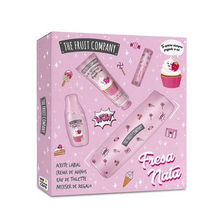 Set regalo the fruit company fresa nata (colonia + crema manos + lip oil + estuche)-CTFC-25520013-The Fruit Company