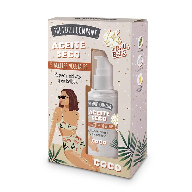 Dry oil glitter coco 40 ml the fruit company-TFC-10730012-The Fruit Company