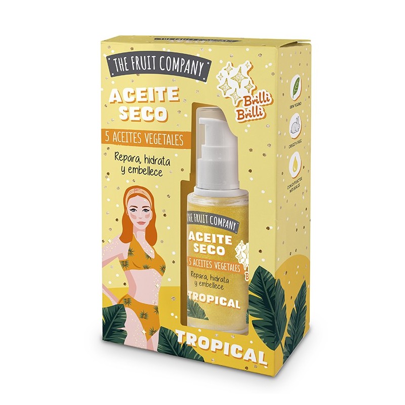Dry oil glitter tropical 40 ml the fruit company-TFC-10730074-The Fruit Company