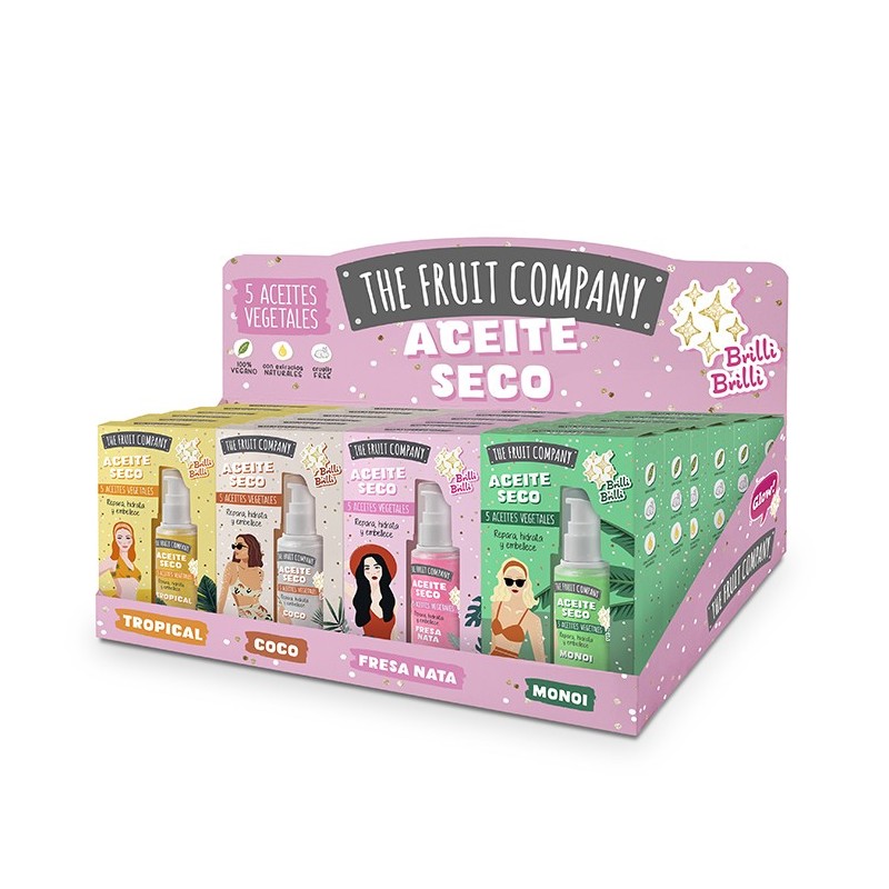Expositor sobremesa dry oil glitter 24 uds the fruit company-TFC-25730000-The Fruit Company