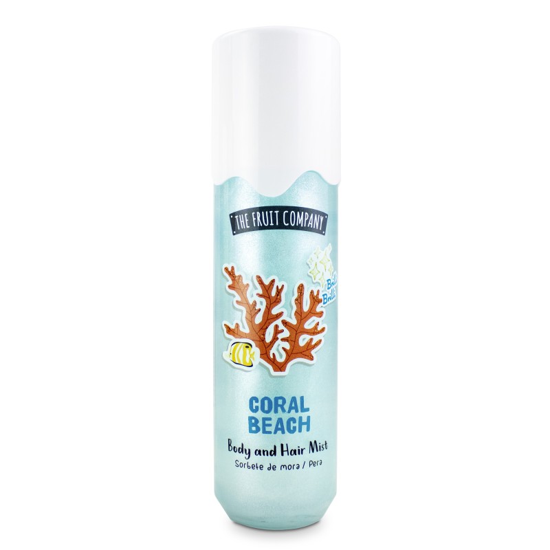 Body & hair mist glitter coral beach 200 ml the fruit company-TFC-10740220-The Fruit Company