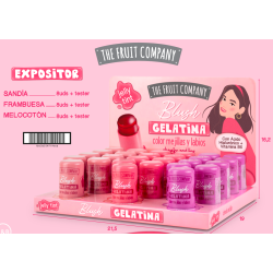 Expositor sobremesa 24 uds blush gelatina mejillas y labios the fruit company-TFC-25820000-The Fruit Company