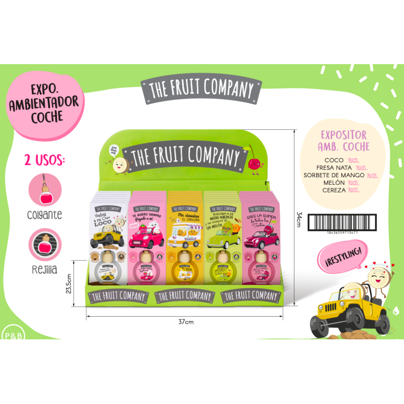 Expositor sobremesa 35 ambientadores coche-CTFC-25130000-The Fruit Company