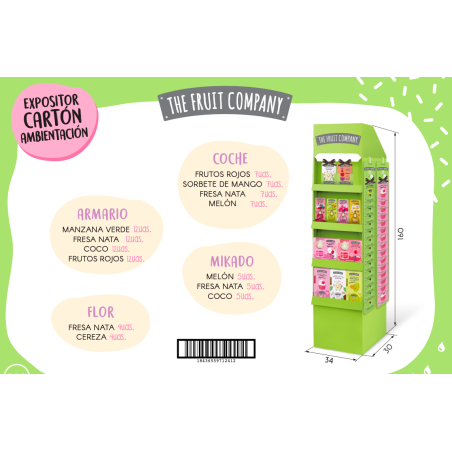 Expositor pie carton ambientacion the fruit company-TFC-25110100-The Fruit Company