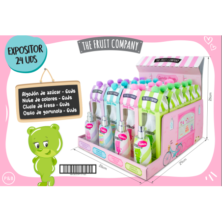 Expositor sobremesa 26x26x29 cm 24uds + 4tester  colonia candy edition-CTFC-25640000-The Fruit Company