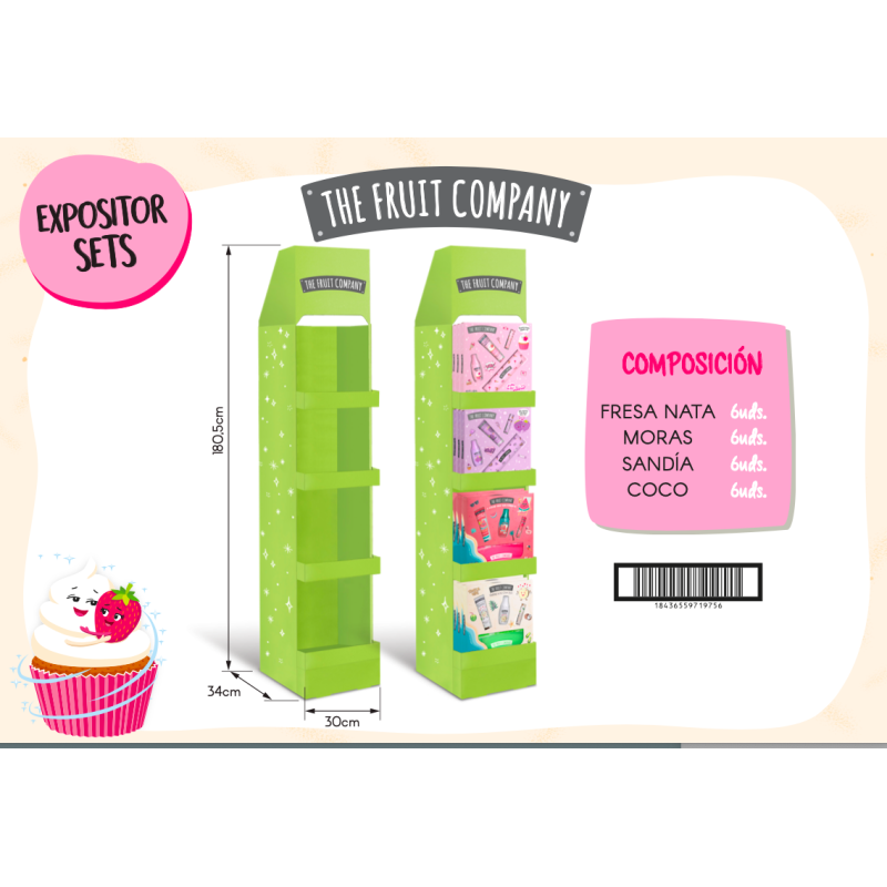 Expositor pie cartón sets the fruit company-TFC-25520004-The Fruit Company