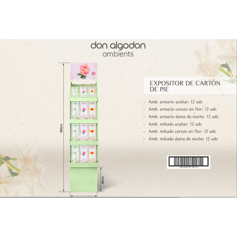 Expositor pie gama floral don algodón ambients-DA-25100201-Don Algodón