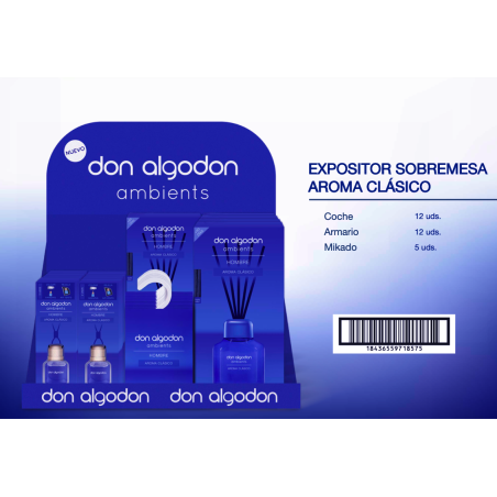 Expositor sobremesa don algodon ambients hombre aroma clásico-DA-25100299-Don Algodón